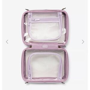 Calpak Medium Clear Cosmetics case